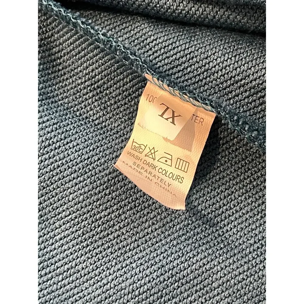 Carhartt Full Zip Hooded Jacket Blue Workwear Utility Performance Pocket Mens XL